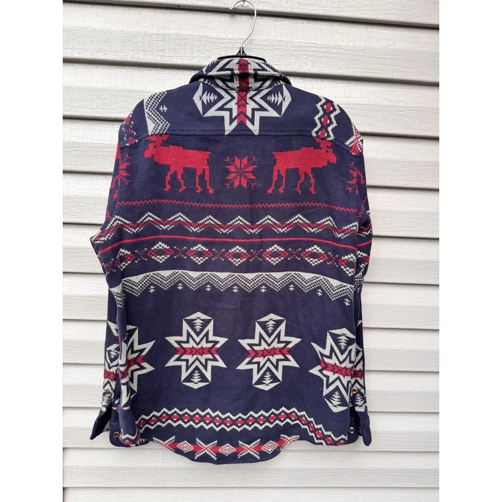 VTG Polo Ralph Lauren men's Aztec Southwestern button flannel jacket shirt M